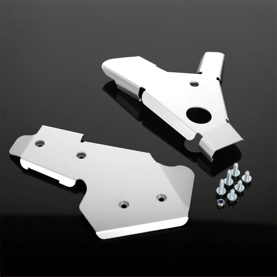 Cubierta protectora de marco lateral plateada para KAWASAKI KLX250 KLX250S KLX250SF D-TRACKER/X Foto 4 de 4