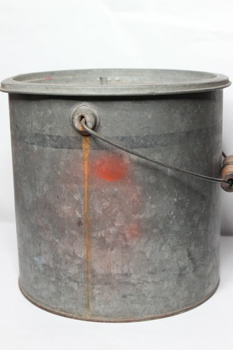 Vtg FALLS CITY The Angler's Choice Minnow Bucket Galvanized 2 Piece 9"x9.5" - Picture 11 of 11