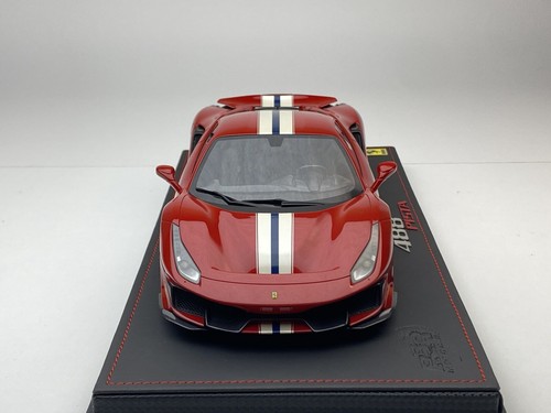 BBR 1/18 P18145A3 FERRARI 488 Pista 2018 (MR D&G AUTOART CMC HH AMALGAM VIP IVY) - Foto 6 di 16
