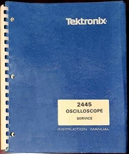 Manuel de service de l'oscilloscope analogique 2445 de Tektronix 070-3829-00.