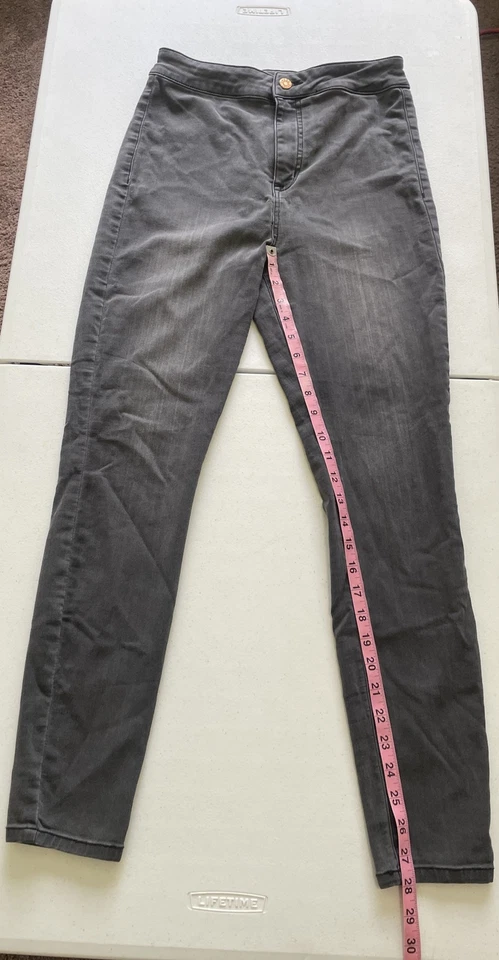 Pantalones de mezclilla para mujer GUESS Los Angeles con cremallera talla 29 color gris (0028) Foto 4 de 4