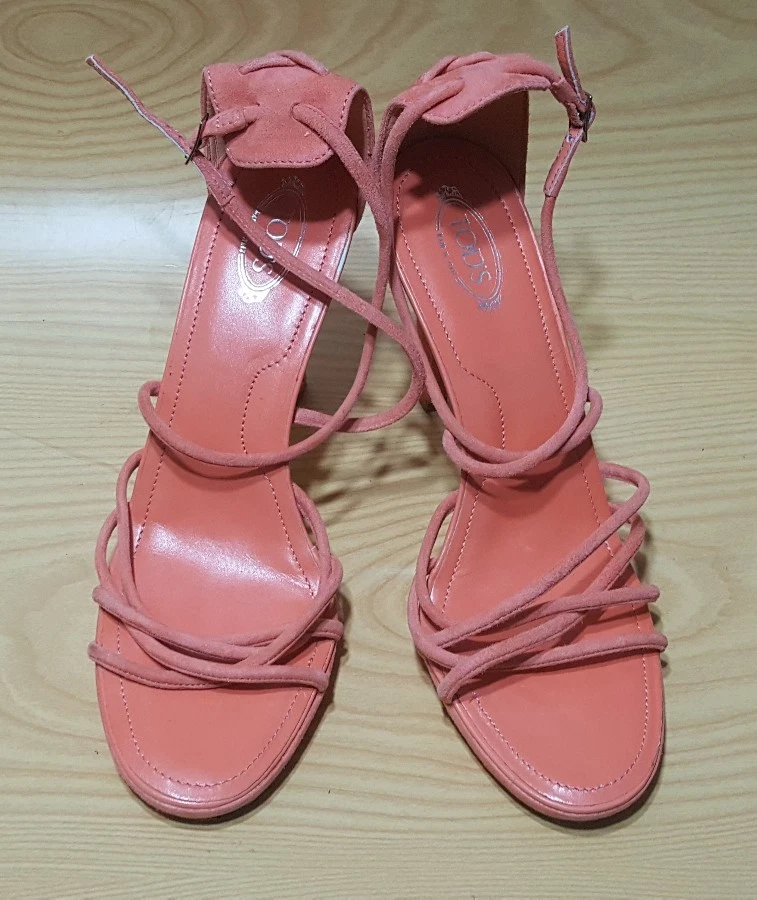 TOD’S Sandali TOD'S Made in Italy cinturino alla caviglia tacco taglia 9