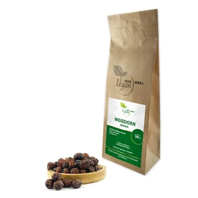 VITA IDEAL Vegan® WEIßDORN BEEREN getrocknet Crataegus laevigata WEISSDORNBEEREN
