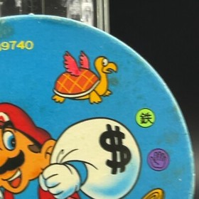 Mario Star Menko Super Mario Bros Famicom Card Nintendo 1985 NES Japanese