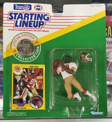 1991 Jerry Rice Starting Lineup Figures New Coins & Cards 49ers | eBay