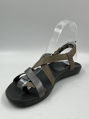 Olukai Upena hellbraune bequeme Damen-Ledersandalen mit Riemchen Größe 6 M/36 gebraucht, in einwandfreiem Zustand - Bild 8 von 14
