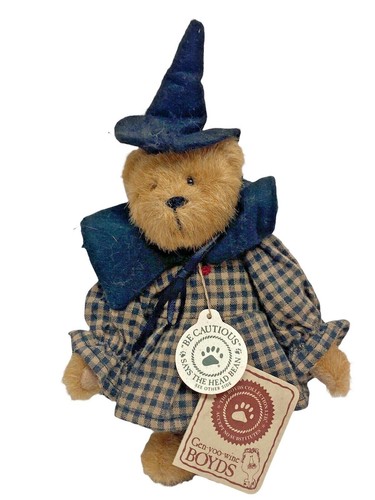 2 Halloween Plush Boyd’s Witch Bear GLENDA Z Jodibear & Orange Bear PUNKLEY NEW - Picture 3 of 12