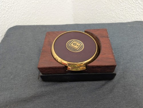 Leather and Brass coasters