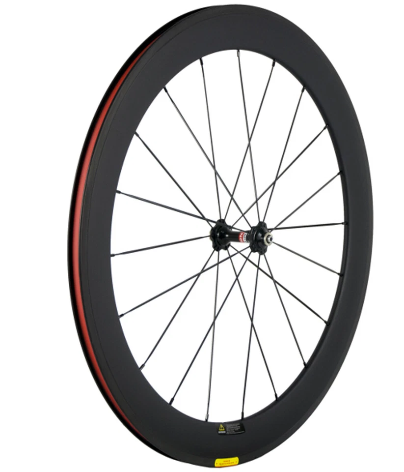 700C 60mm Carbonräder vorne + hinten Laufradsatz Carbonräder 23mm Novatec Hub - Bild 4 von 4