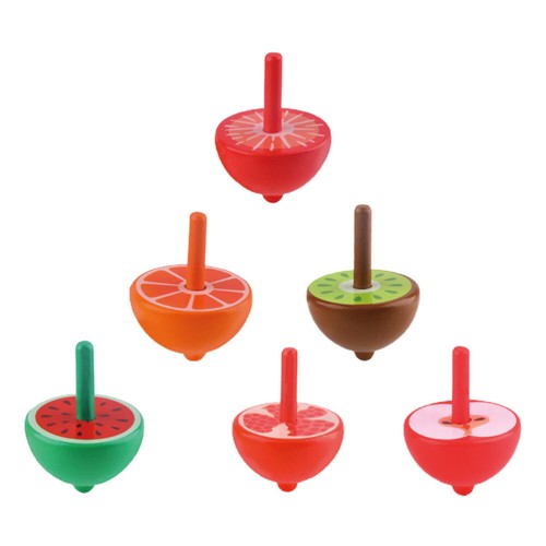 6pcs Funny Children Gyro Toys Creative Gyro Plaything Tops Toys Wooden Tops - Picture 5 of 12