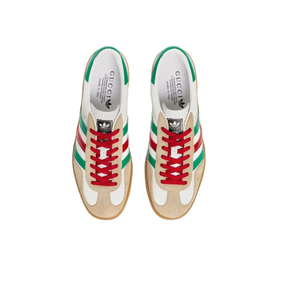 Gucci x Adidas Gazelle Leather Casual Sneakers Women's White | eBay