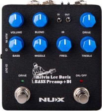NUX Melvin Lee Davis NBP-5 Dual Switch Bass Pedal Bass Preamp, Dl Box, IR Loader