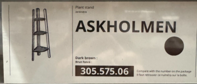 Brand New IKEA ASKHOLMEN Plant Stand Dark Brown 305.575.06 | eBay
