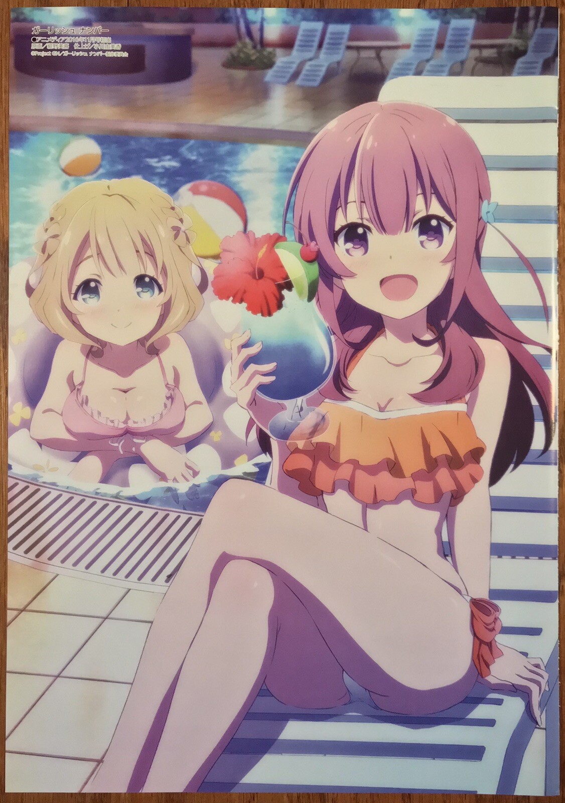 Double Sided Swimsuit Anime Poster Girlish Number Flip Flappers Ebay