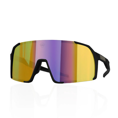 A.P.E. Optics Vega Evo Sonnenbrille (mattschwarz mit verspiegelten Jet Fuel-Gläsern)