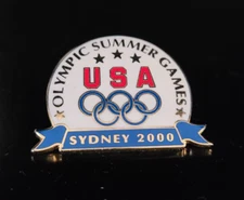 Olympic Summer Games USA Sydney 2000 Metal | Enamel Lapel | Hat Pin