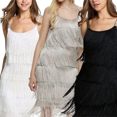 fringe formal dress
