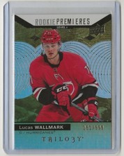 17-18 2017-18 Upper Deck Trilogy #63 Lucas Wallmark 261/999 Rookie Hurricanes