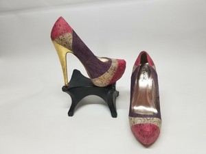 qupid snakeskin heels