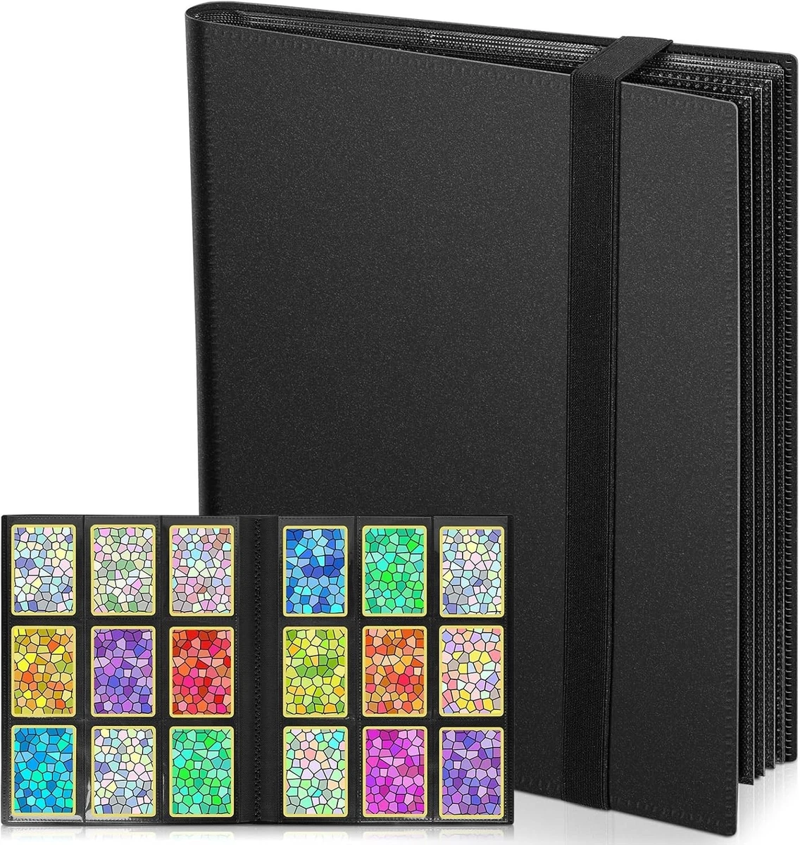 Raccoglitore Di Carte Collezionabili, 9 Carte Collezionabili Tascabili Raccoglitore Di Carte Con 720 Carte Con Zip Porta Carte Collezionabili Impermeabile