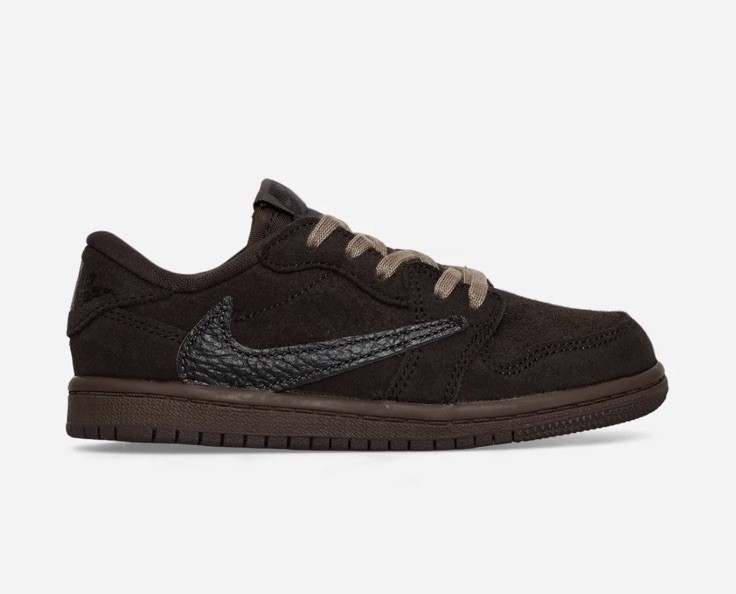 NEW Nike Air Jordan 1 Low OG x Travis Scott Velvet Brown TD Size 8c AUTHENTIC ✅