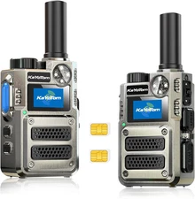 （Unlimited Range） Lifetime Free Global Walkie Talkies 4G LTE Long Range Two-Way