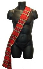 4ft Length Traditonal Scottish Tartan Sash Burns Night Hogmanay Fancy Dress 