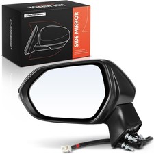 Driver Side Power Door Mirror Compatible with Side, Black