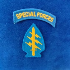 Army Patch Abzeichen Aufn&auml;her der Special Forces mit Tab Neu/neuwertig