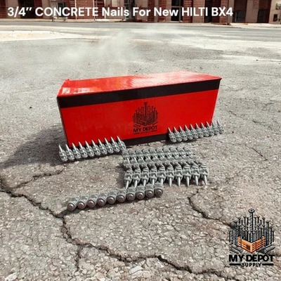 FOR NEW HILTI BX4 1000x 3/4’’ CONCRETE Nails for Hilti BX4 - NAILS FOR BX4 19mm