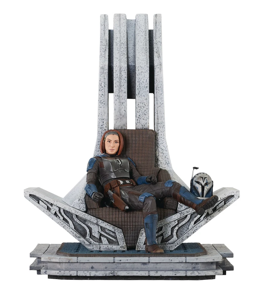 Star Wars Premier Collection Bo-Katan on Throne Statue 1/7 Scale by Gentle Giant