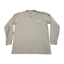 Drifire HRC2 FR Shirt Mens Large Tan Long Sleeve Flame Resistant Crew