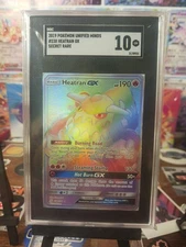 2019 Pokemon Unified Minds Heatran GX Secret Rare SGC 10