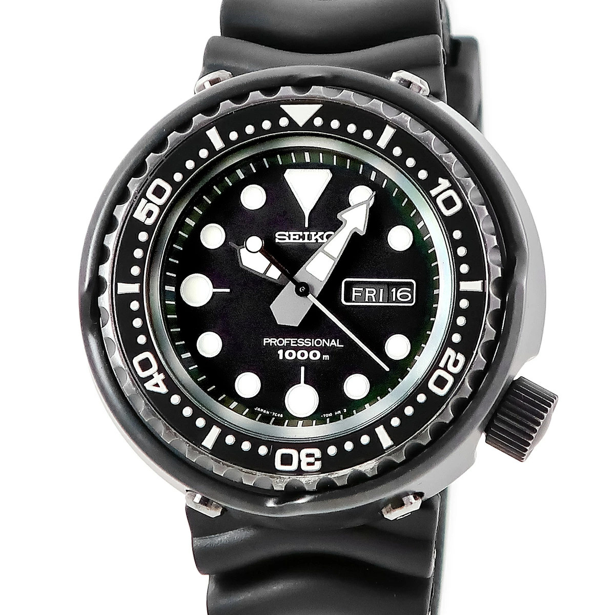 SEIKO WATCH PROSPEX MARINEMASTER PROFESSIONAL 1000 SBBN013 7C46-0AA0 BLACK MEN'S