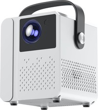Portable Projector w/ Motorized Focus, Home Theater Projector for iOS / Android