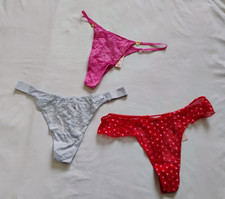 Victoria's Secret Lace Assorted Styles Thongs Size XL New With Tags LOT OF 3 