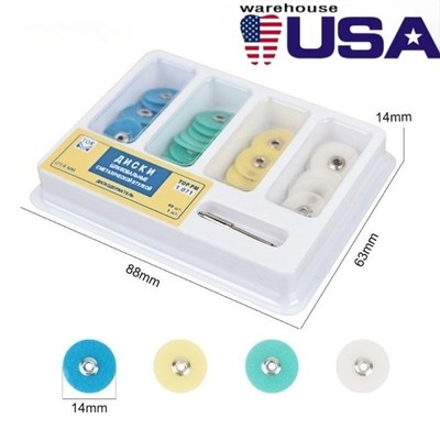 Dental Composite Polishing Kit 12mm/14mm Finishing Discs, Strips & Mandrel 40Pcs