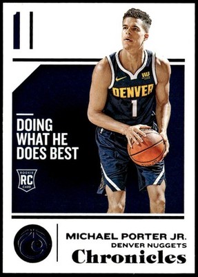2018-19 Panini Chronicles #73 Michael Porter Jr. Rookie E1