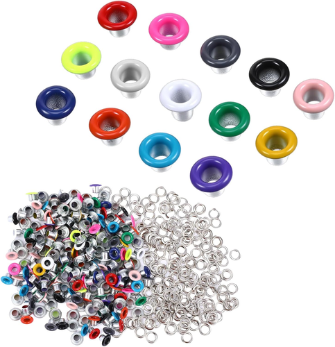 210 Set 3Mm Metal Eyelets for Paper Crafts,Colorful Eyelets and ...