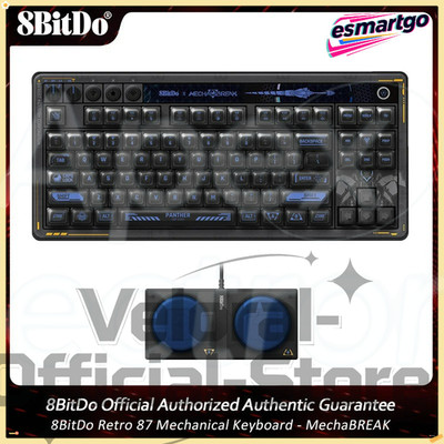 8BitDo Retro 87 Keyboard Mechanical Mecha BREAK Switches, BT, Win10/11 & Android