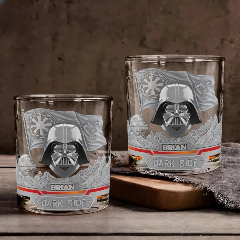 Set 4 Bicchieri Da Pinta Star Wars: Chewbacca, BB-8, R2-D2, C3-P0, Vetro 453 Ml, Regalo Da Collezione In Scatola - 5