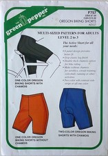 Green Pepper F757 OREGON BIKING SHORTS For Adults Sewing Pattern