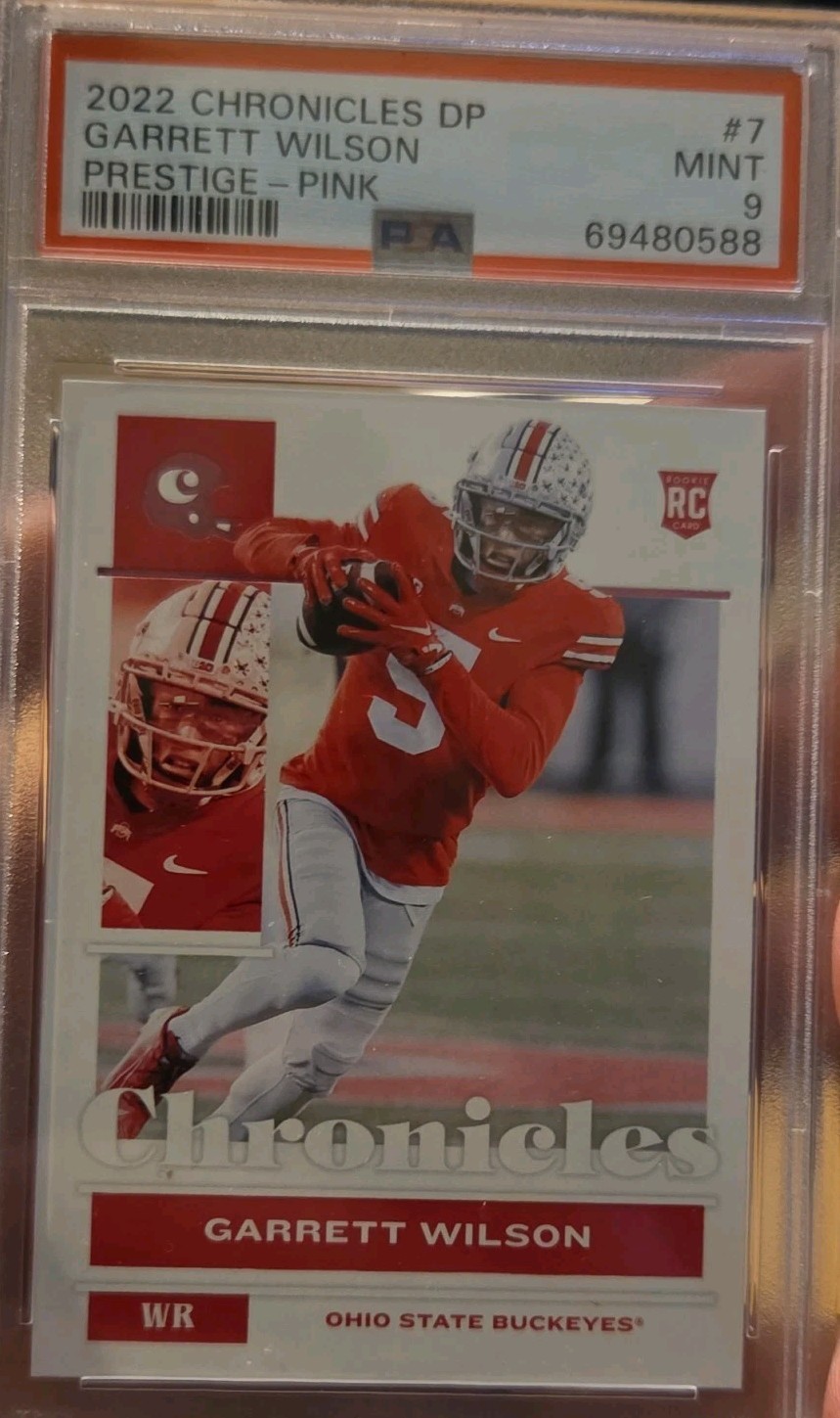 2022 Panini Chronicles Draft Picks - Prestige Garrett Wilson #7 Pink (RC)