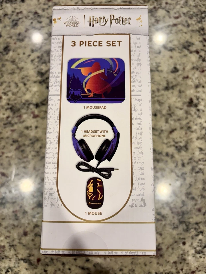 Warner Bros Harry Potter Headset Tech Bundle Headset w/Mic Wireless Mouse + Pad - Image 3 of 4