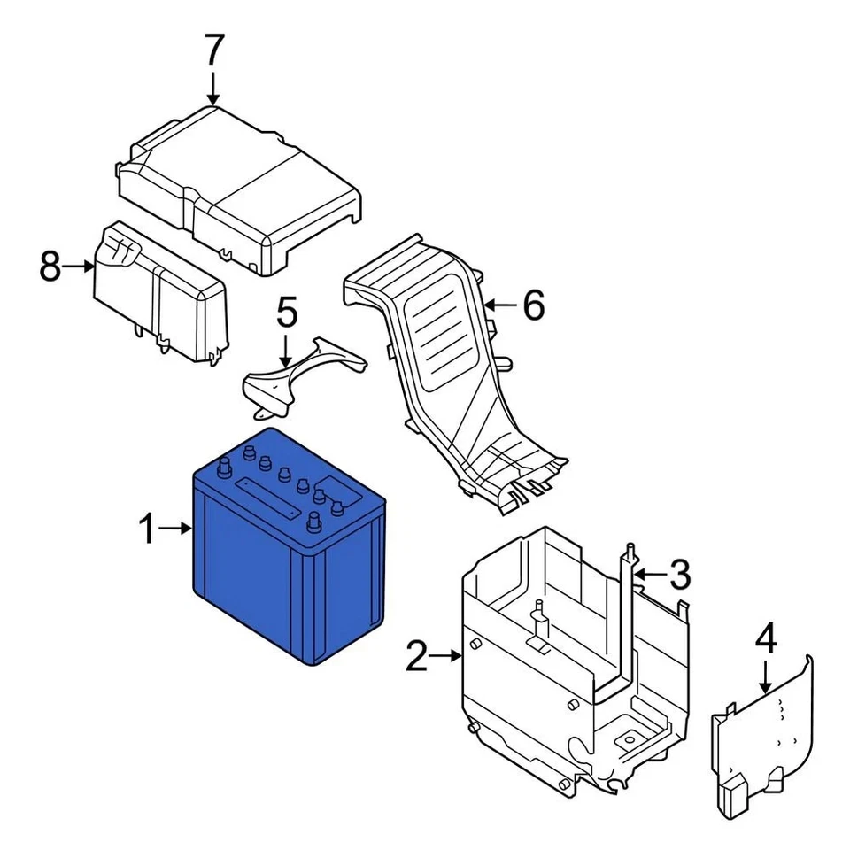 For Mazda RX-8 2004 Mazda 000080026RWB Vehicle Battery Foto 4 de 4