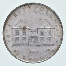 SILVER - WORLD COIN - 1964 Norway 5 Kroner - World Silver Coin *516