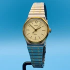 TIMEX Women’s Vintage 1982 Quartz Wristwatch Octagon Bezel St Steel Band Working