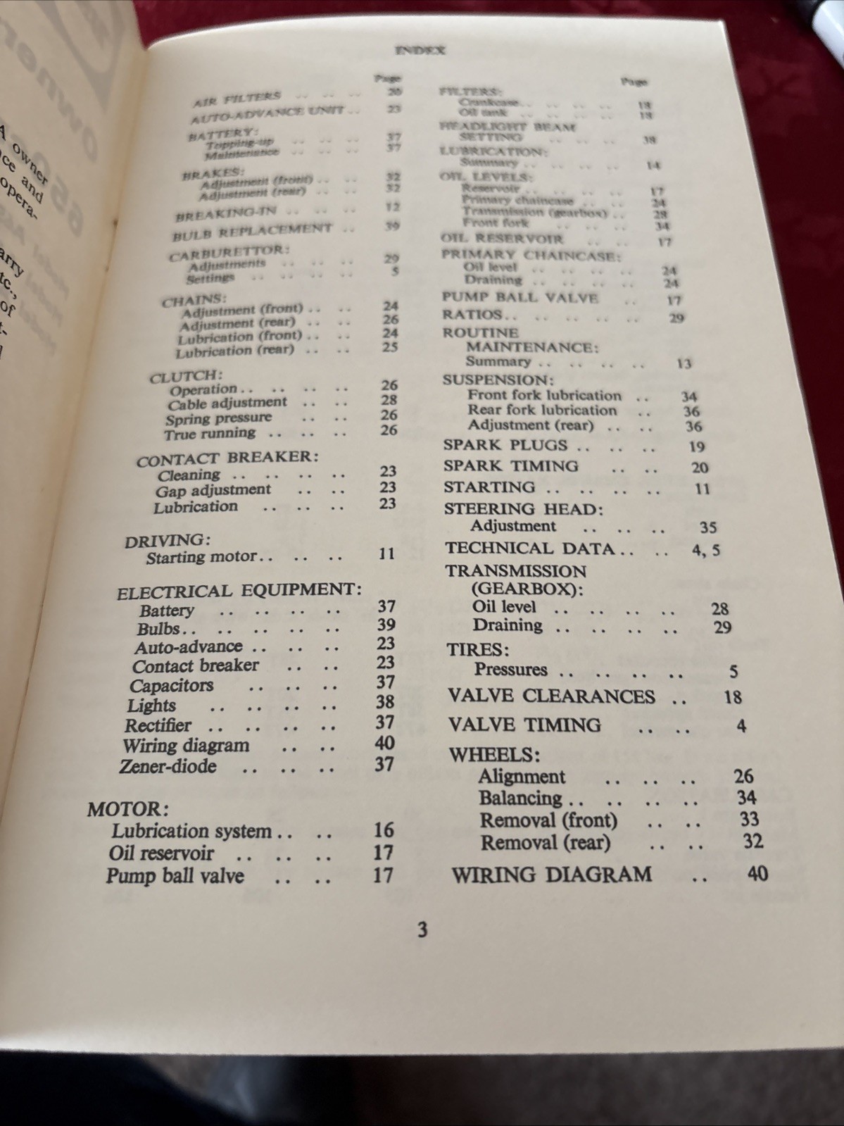 BSA 650cm Owners Handbook 1972 00-4184 A65T A65L A65FS EM239