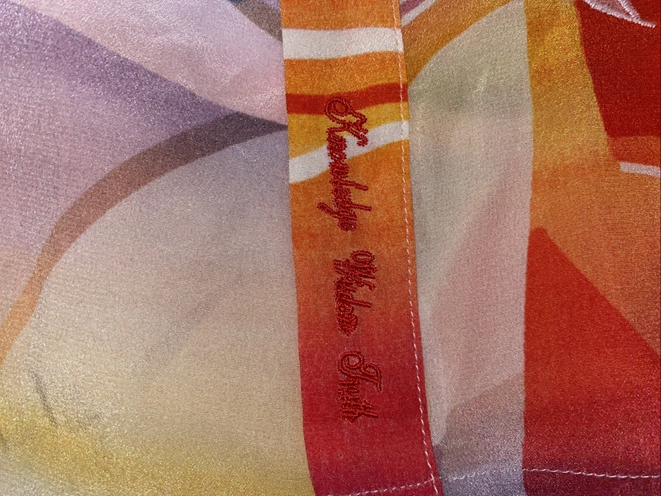 Camisa informal de manga larga con botones para mujer Robert Graham talla mediana Foto 3 de 4