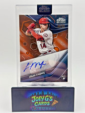 2023  Topps Chrome Black Logan O’Hoppe Orange RC Auto # 04/25